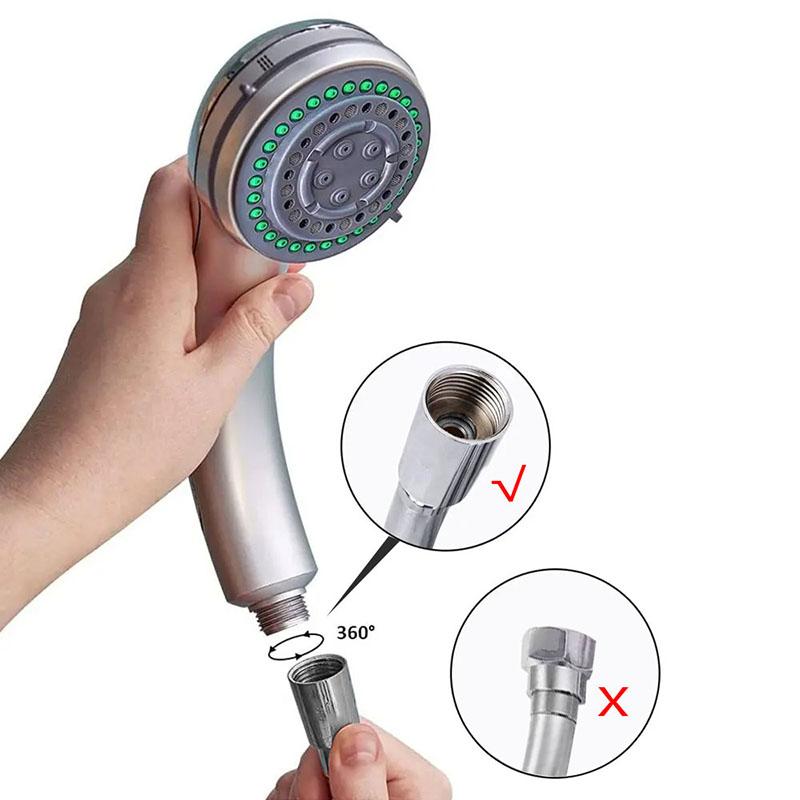 1.5m Flexible PVC Shower Hose G1/2 Connector Durable Anti-Rust Leak-Proof Gray Bathroom Pipe for Handheld Shower Head Accessorie