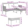 Garden Sofa Set with Cushions 2 pcs Poly Rattan