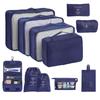 Twill Waterproof 7-Piece Travel Storage Bag Set - High-Quality Luggage Organizers for Business Trips