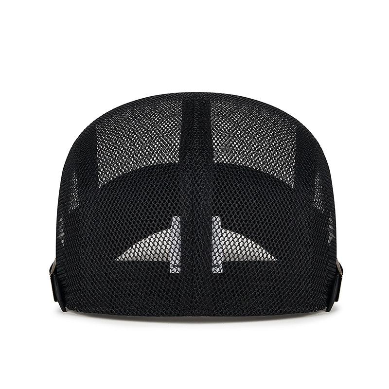 Casual Berets for Men and Women Full-mesh Breathable Front Caps British Retro Sunshade and Sun Protection Baseball Caps