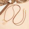 SHIXIN New Unique Gold Color Sun Pendant Necklace Women Retro Adjustable Red Black Brown Velvet Rope Chain Necklace Neck Jewelry