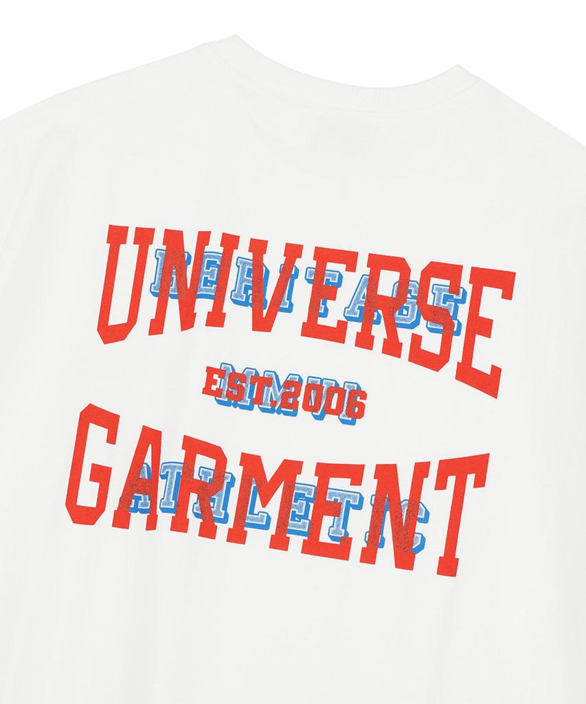 Yunibeoseugameonteu Ug Retro Two-Tone Emblem T-Shirt_White
