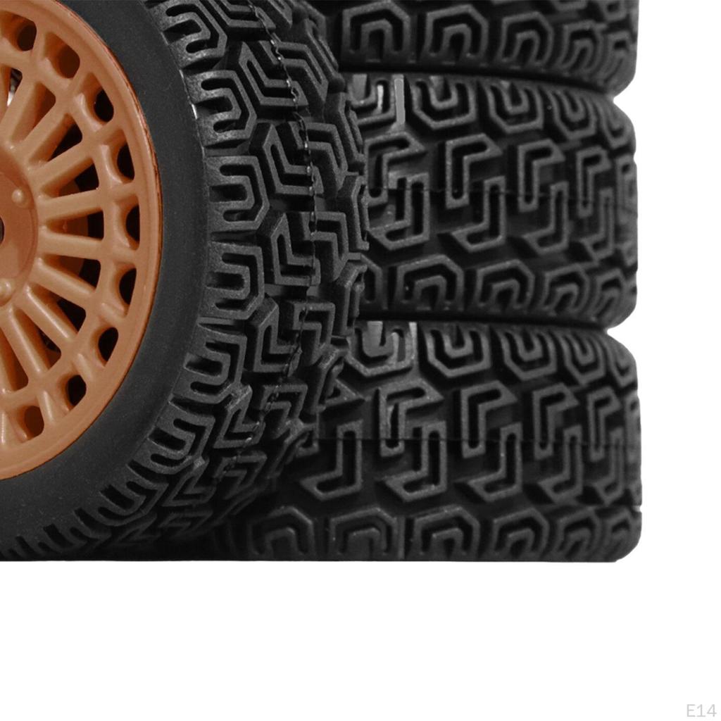 Set of RC Wheels And Tires Parts with A Focus on Compatibility for 1/10 TT01