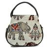 Bohemian Style Mini Woven Cloth Bag With Zipper Pocket For Casual Travel