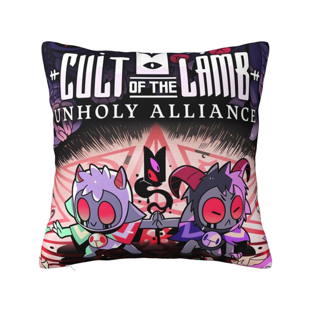 Cult Of The Lamb Pillow Cover Cushion Cover Soft Design Pillow Case Morden Pillowcases For Office Car Home Decorative