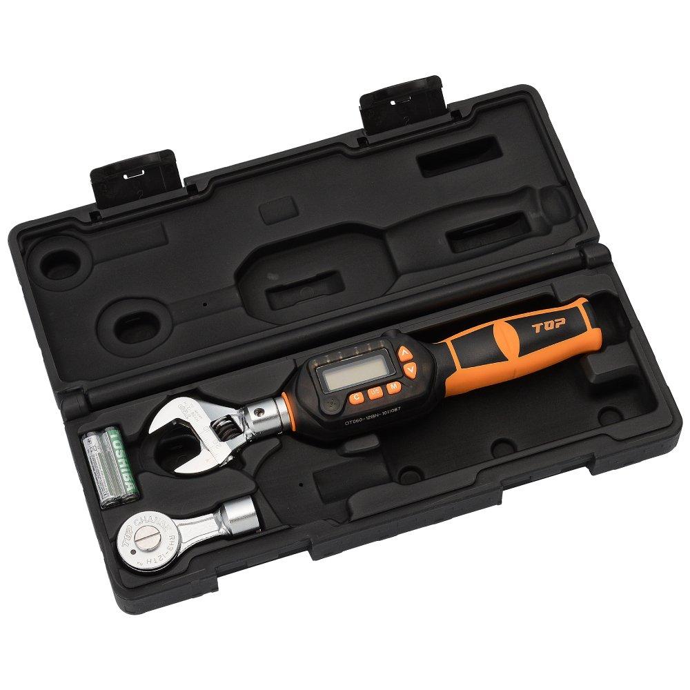 Digitaler Drehmomentschlüsselsatz vom Typ „Monkey“ von Top Industry. Kalibrierungszertifikat. Kompatibel mit LED- und Tonbenachrichtigung. Hergestellt in Japan. (OBEN) Typ/Ratsche