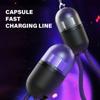 Compact 0.2M 240W USB C To USB C Cable Capsule Design with Lanyard Fast Charging Cable With Data Transfer Capability