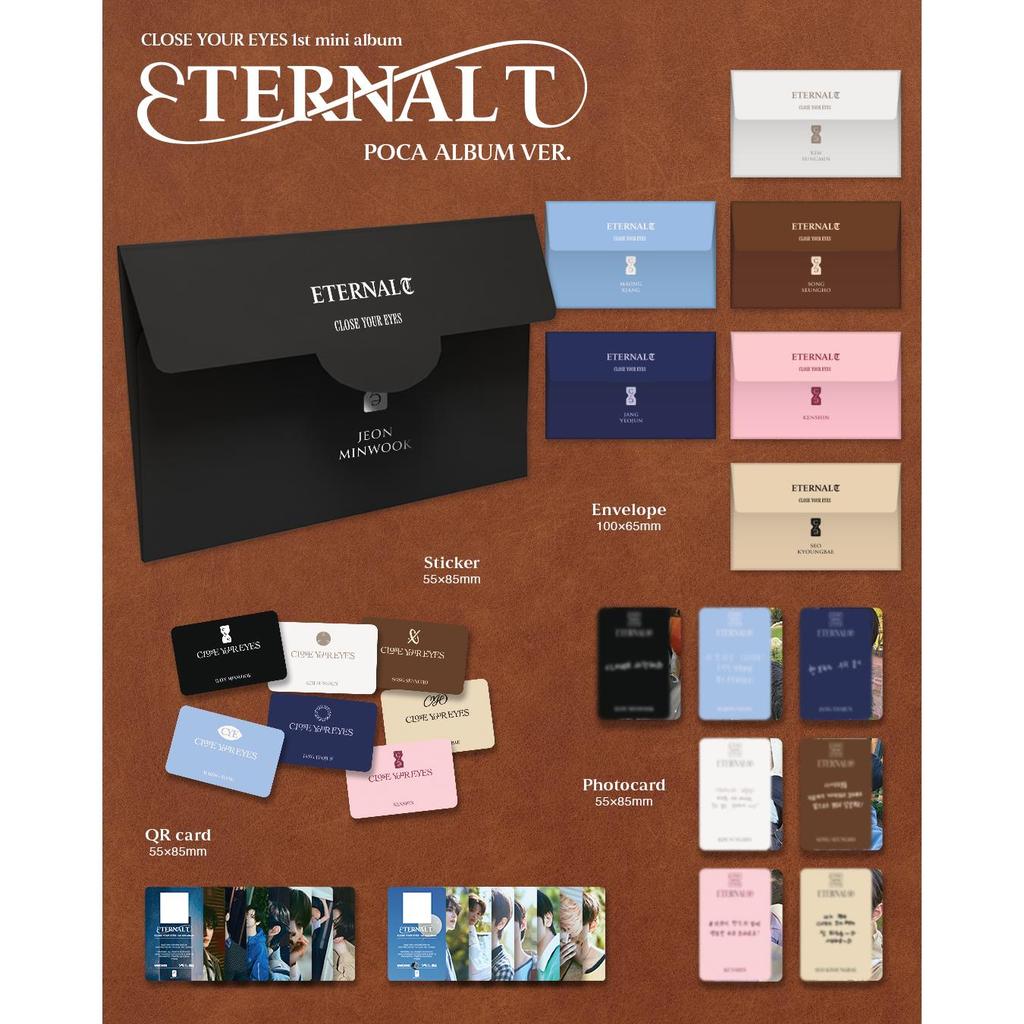 CLOSE YOUR EYES The 1st Mini Album [ETERNALT] - POCA ALBUM