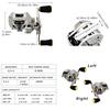 Baitcasting Fishing Reel -6.3:1 Low Profile Baitcaster Reel with Magnetic Brake System11+1BB