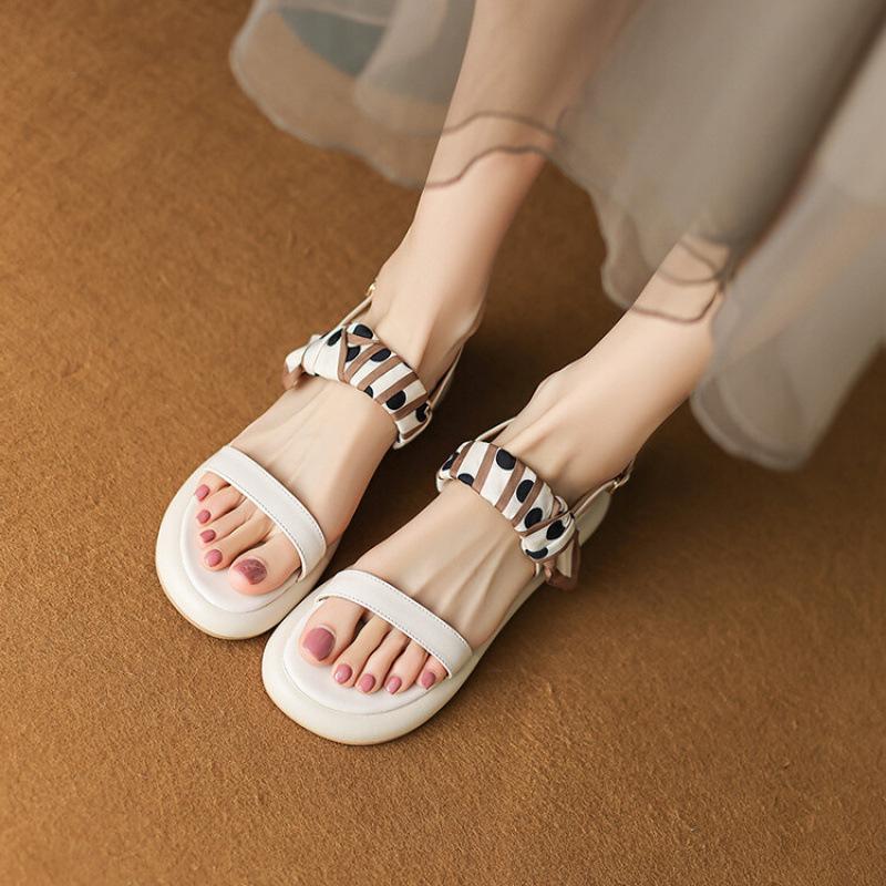 

Summer women s casual sandals rear empty buckle comfortable rubber soft sole non-slip thick sole sandals women s new women s sandals 43