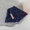 Hairpin Cloth Bowknot Decor Back Head Hair Clip with Dot Print Button Decoration Wide Tooth Strong Grip Hairpin Hair Accessories