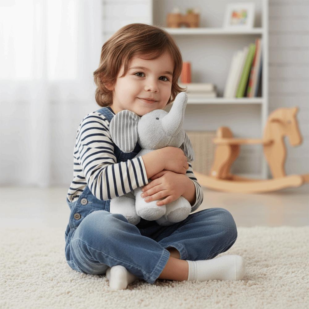 Soft Stuffed Animals Toys Gray Stuffed Dolls Sleeping Pillow Elephant Plush Pillow  Girl Boy