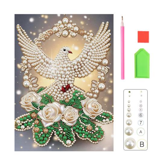 DIY Parel Schilderen Kit 3D Kunstparel Ambacht Bloemen Fee Balerina Ontwerpen Muurkunst Ambachtskit voor Volwassenen Huis Woonkamer Slaapkamer Decoratie