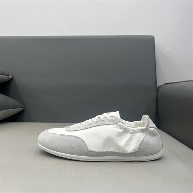 Summer new breathable mesh casual shoes flat bottom low top lace-up trendy blh