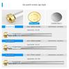 Applicable to Cherry Blossom Electric Water Heater Magnesium Bar Neutral Accessories Drain Outlet Anode Rod High Purity Magnesium Bar 40-100 Liters