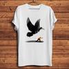 Dove of Peace Catapult TakeoffFunny Pacifism TShirtShort Sleeve Oneck Casual TShirtUnisex TeeNocrack Breathable Print