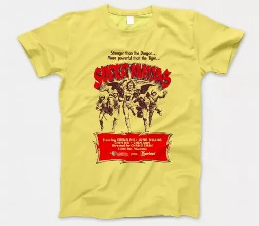 

Super Ninjas T Shirt 803 Five Element 80s Martial Arts Film Ninjitsu Venom Mob 4XL