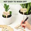 20-100Pcs Wooden Plant Labels Plant Tags T-Type Garden Marker For Plants Vegetable Seedlings Name Sign Outdoor Handwritten Tags