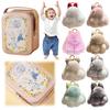 Bunny Pendant Keychain with Tin Box Rabbit Shape Fur Keychain Fluffy Bag Car Charm Key Ring Jewelry For Car Bags Backpacks Gift