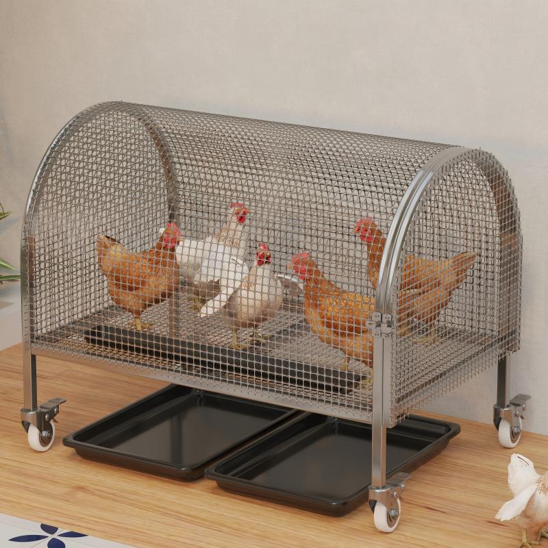 Reinforced Poultry & Rabbit Coop: Rodent & Weasel-Proof, Excellent Droppings Leakage, Thickened Bottom