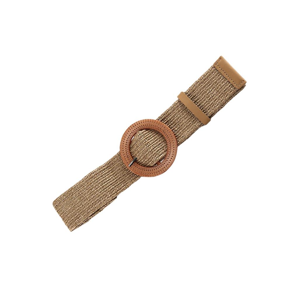 Straw Woven Belt Waist Dress Band Women Waist Belt Casual Boho Waistband Belt