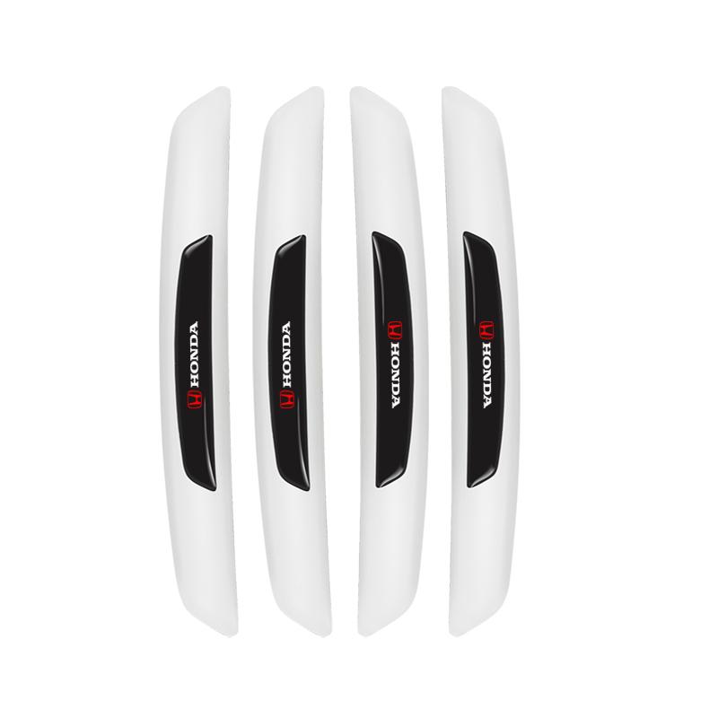 

4Pcs Car Anti-collision Strips Auto styling Accessories For Honda civic accord fit jazz pilot CRV odyssey passport city shuttle белый