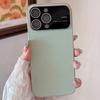Official Color Plain Leather Case For iPhone 17 Air 16 15 14 Pro Max Plus 13 12 11 Crystal Camera Glass Protective Funda Cover