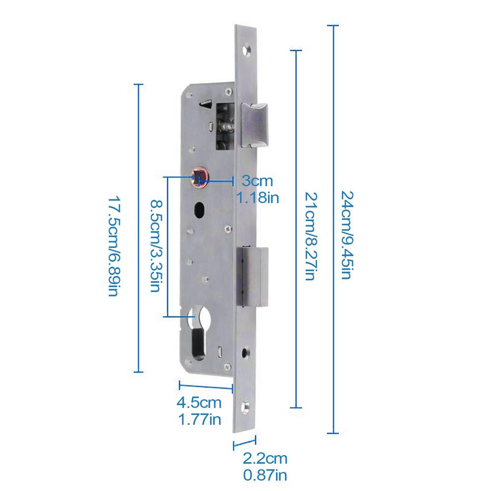 Stainless steel door lock body 8525 8530 Single Point Door Lock Latch aluminum alloy door lock for Basement Garage Attic Outdoor