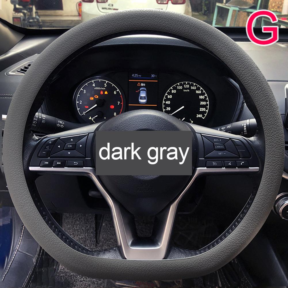 Universal Car Silicone Steering Wheel Elastic Glove Cover Texture Soft Multi Color Auto Decoration DIY Covers Car Accessories