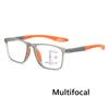 New Fashion TR90 Multifocal Reading Glasses for Women Men Blue Light Blocking Progressive Eyeglasses HD Lens Far Sight Eyewear
