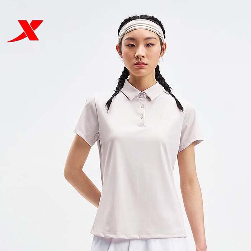 XTEP Women s Breathable Short Sleeve Polo Shirt L