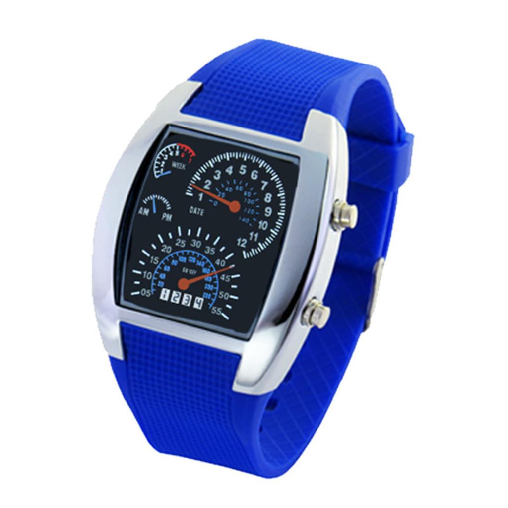 Men's Waterproof Luminous Running Alarm Clock Watch