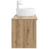 Bathroom Furniture Set 2 Pcs Artisan Oak Wood Based Material