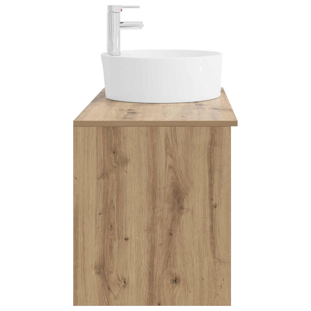 Bathroom Furniture Set 2 Pcs Artisan Oak Wood Based Material