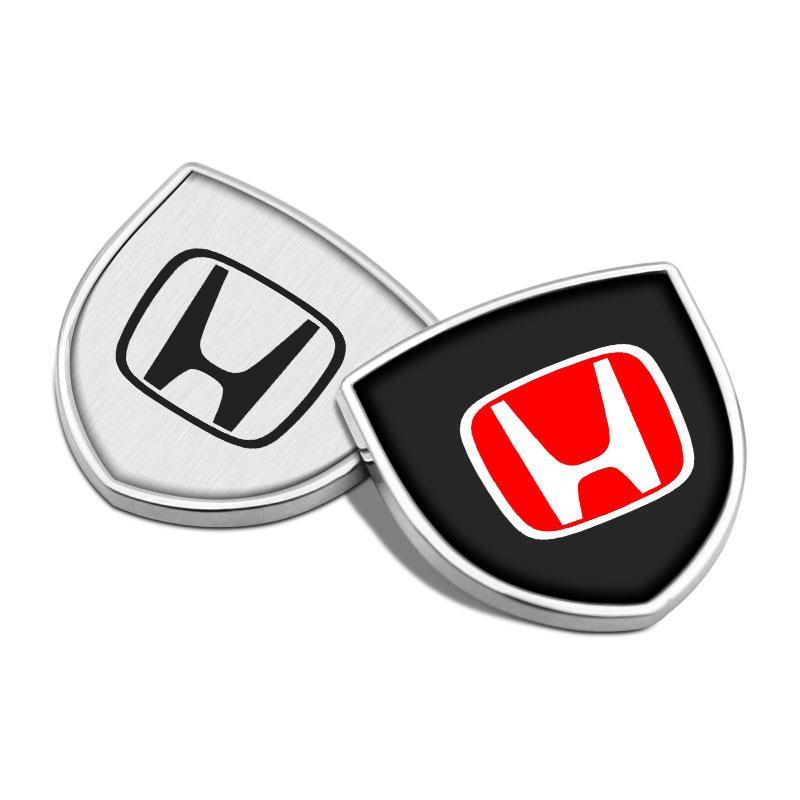 1Pcs 3D Metal Auto Door Shield Emblem Car Body Badge Sticker Styling for Honda Civic Xrv Hrv Crv Brv City Accord Fit Jazz Insight