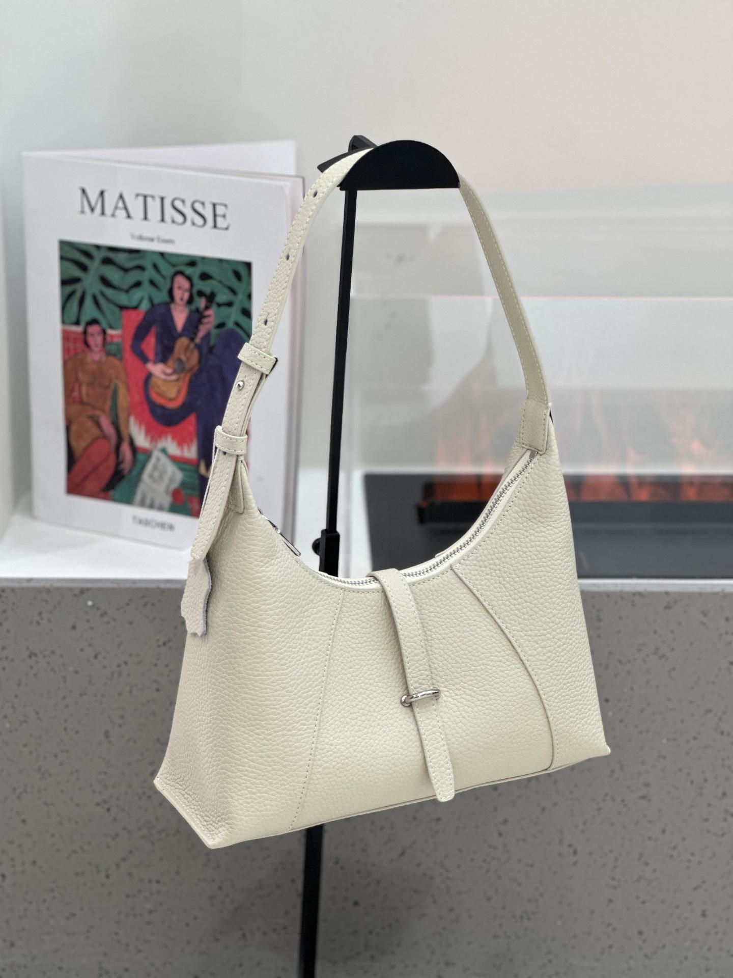 

Высококлассная сумка Sensation 2025 Новый стиль Многоотделений Натуральная кожа Дизайн для небольшого круга Большая вместимость Сумка женская из натуральной кожи 27.5x22x9cm белый