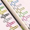 50 Pcs Small Bookmarks Creative Paper Clips Crosses Shaped Bookmarks Holder Planner Clips for Home