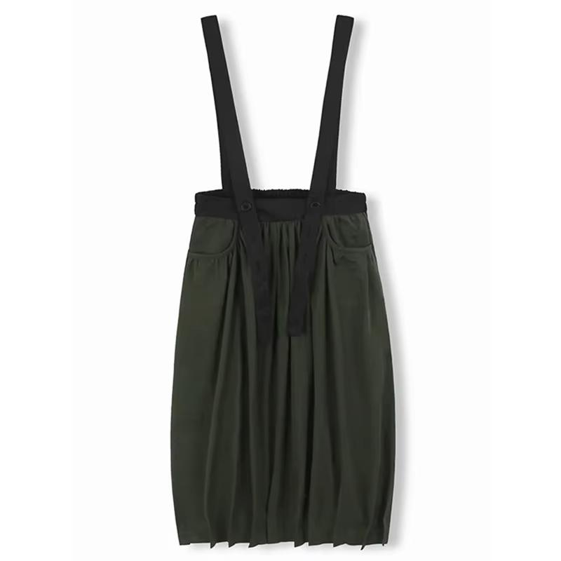 

Xitao Юбки с подтяжками и карманами контрастного цвета GMM1259 One Size