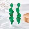 Retro European and American Floral Tassel Earrings with 925 Silver Needle
