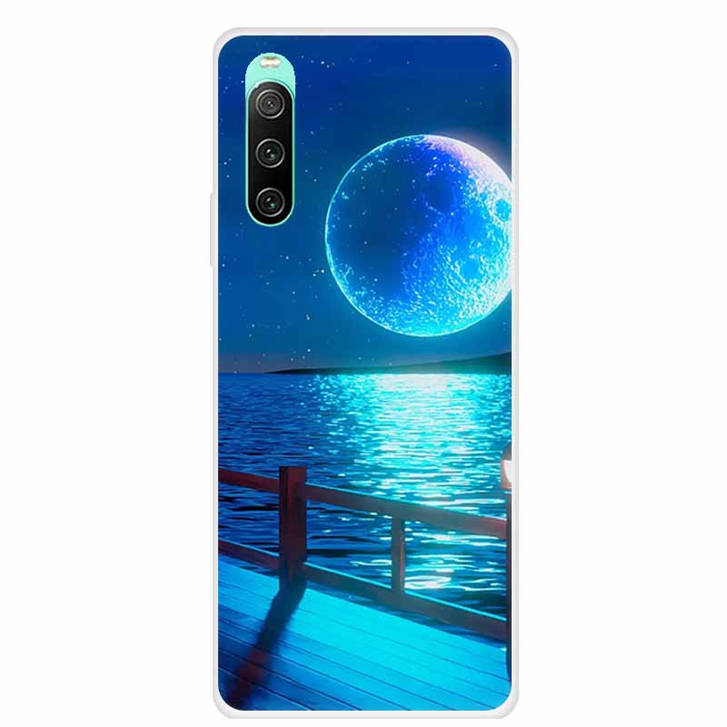 For Sony xperia 10 IV Case 1 IV 10 iV Clear Fashion Soft TPU Silicone Back Case For Sony Xperia 10 1 5 III Cover Funda Shell Cat