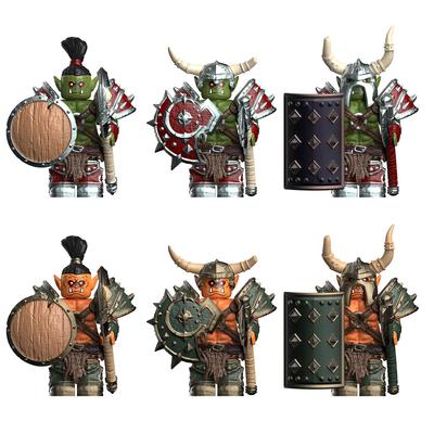 Medieval Orcs Model Bricks Mini Compatible Assembly Action Figures Puzzle Cartoon Building Blocks Toy Birthday Gifts