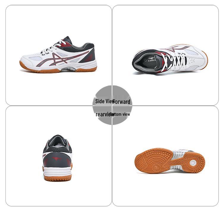 Men's 2023 Mesh Badminton & Table Tennis Shoes, Large Size, All-Season Volleyball Sports Shoes for Men & Women.