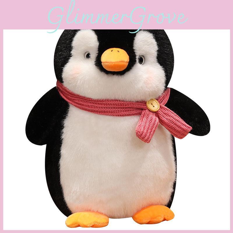 Plush Soft Penguin Doll With Scarf Design For Kids Bedroom Decor Playtime And