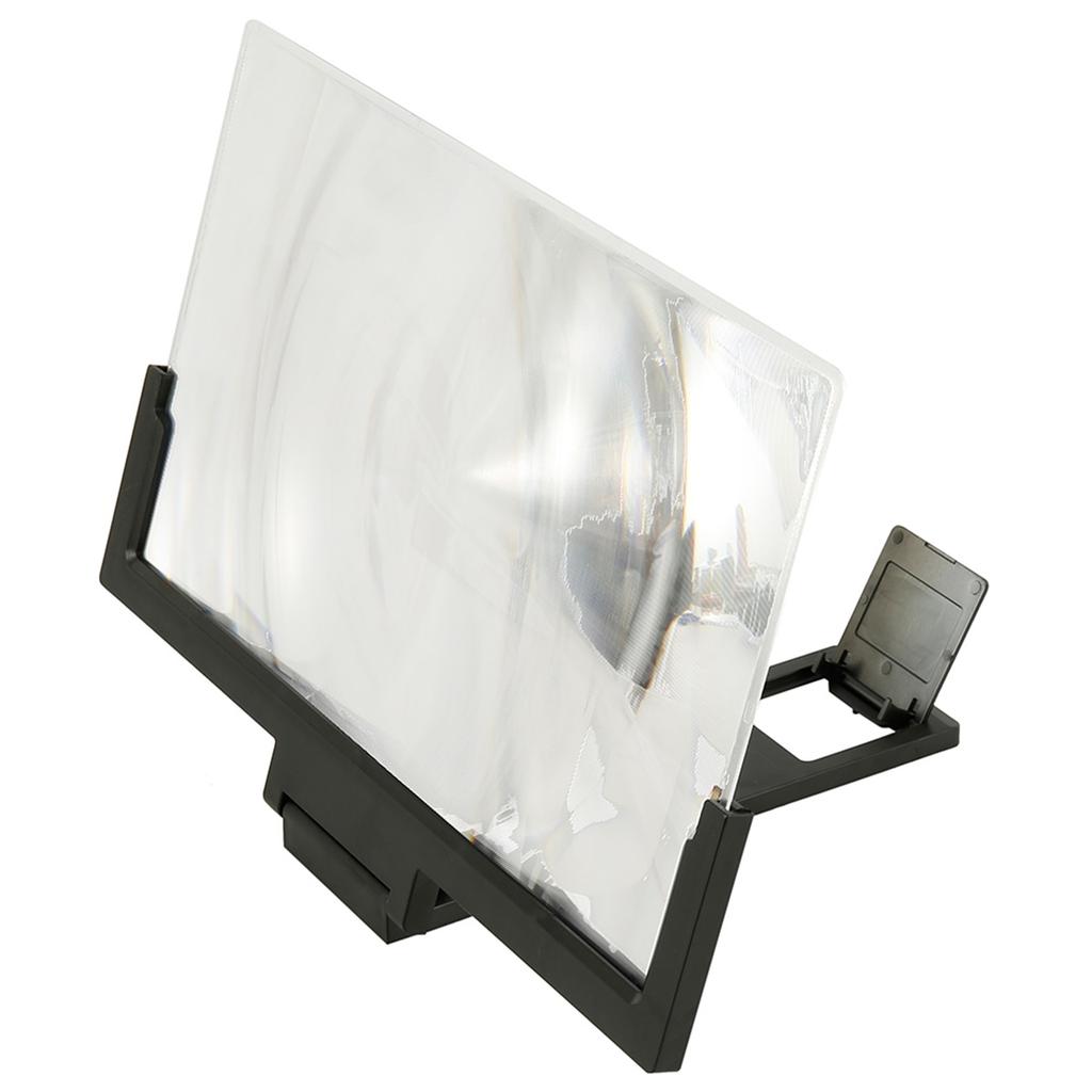 14" Screen Magnifier for Cell Phone – 3D HD Magnifing Screen Enlarger Projector for Movies Foldable Mobile Phone Stand Holder