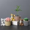Puppy Figurine Flowerpot for Windowsills Desktops Decorative Planter Flower Basket Home and Office Decoration Use