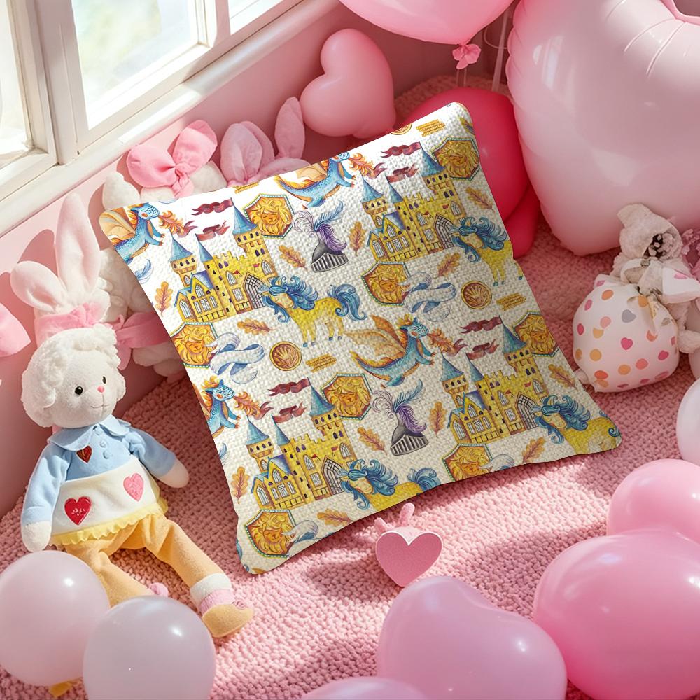 Full Print Fruit Print Pattern Pillow Case Antidustmite Pillowcase Invisible Zipper Silky Short Plush Sofa Cushion Cover