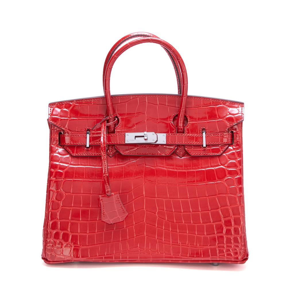 Nova bolsa de mão de couro da moda, couro envernizado brilhante, padrão de jacaré, bolsa de ombro mensageiro com fivela prateada