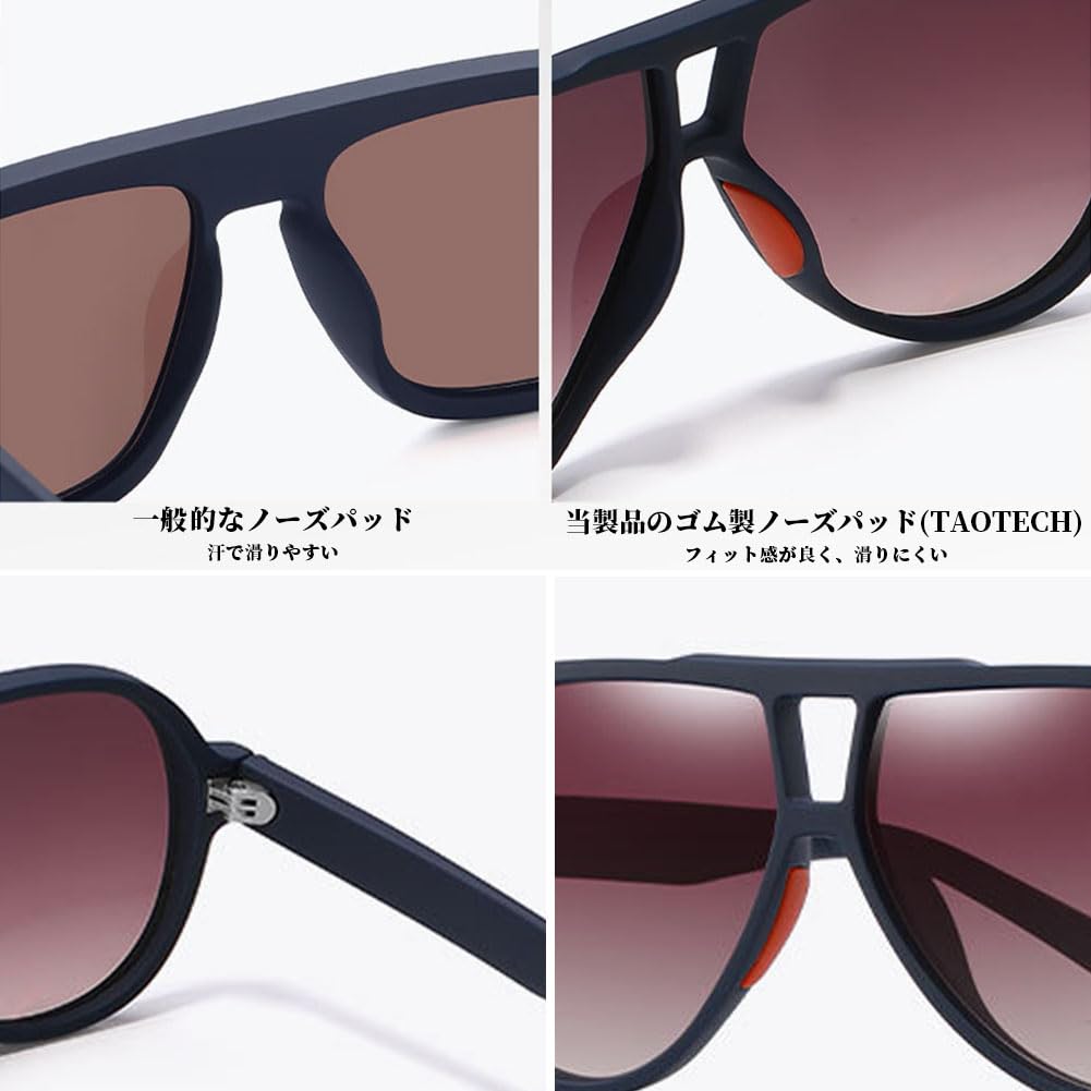 TaoTech Polarized Retro UV400 Reflective Strong Drop Impact and Black Frame x Black Sunglasses, Frame, Matte, Protection, Light, Light, Protection,