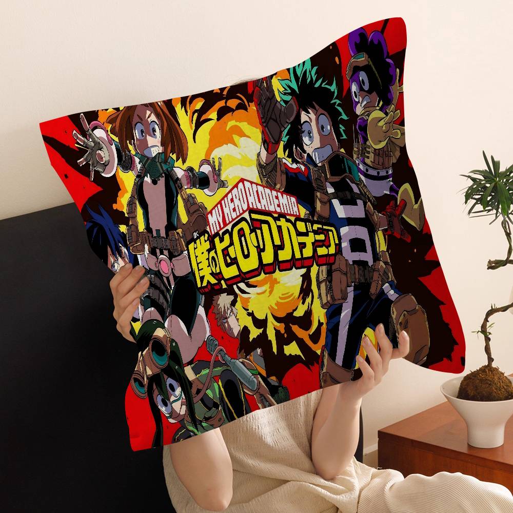 Anime M-My Hero Academia Cushion Cover Polyester Sofa Cushions Decorative Throw Pillows Home Decoration Pillowcover