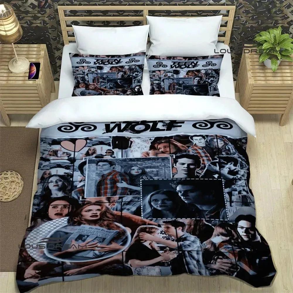 Teen Wolf Bedwäsche-Sets exquisites Bettwaren-Set Bettbezug Bettdecke Set Bettwäsche-Set Luxus Geburtstagsgeschenk